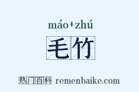 毛竹是什么意思的图片